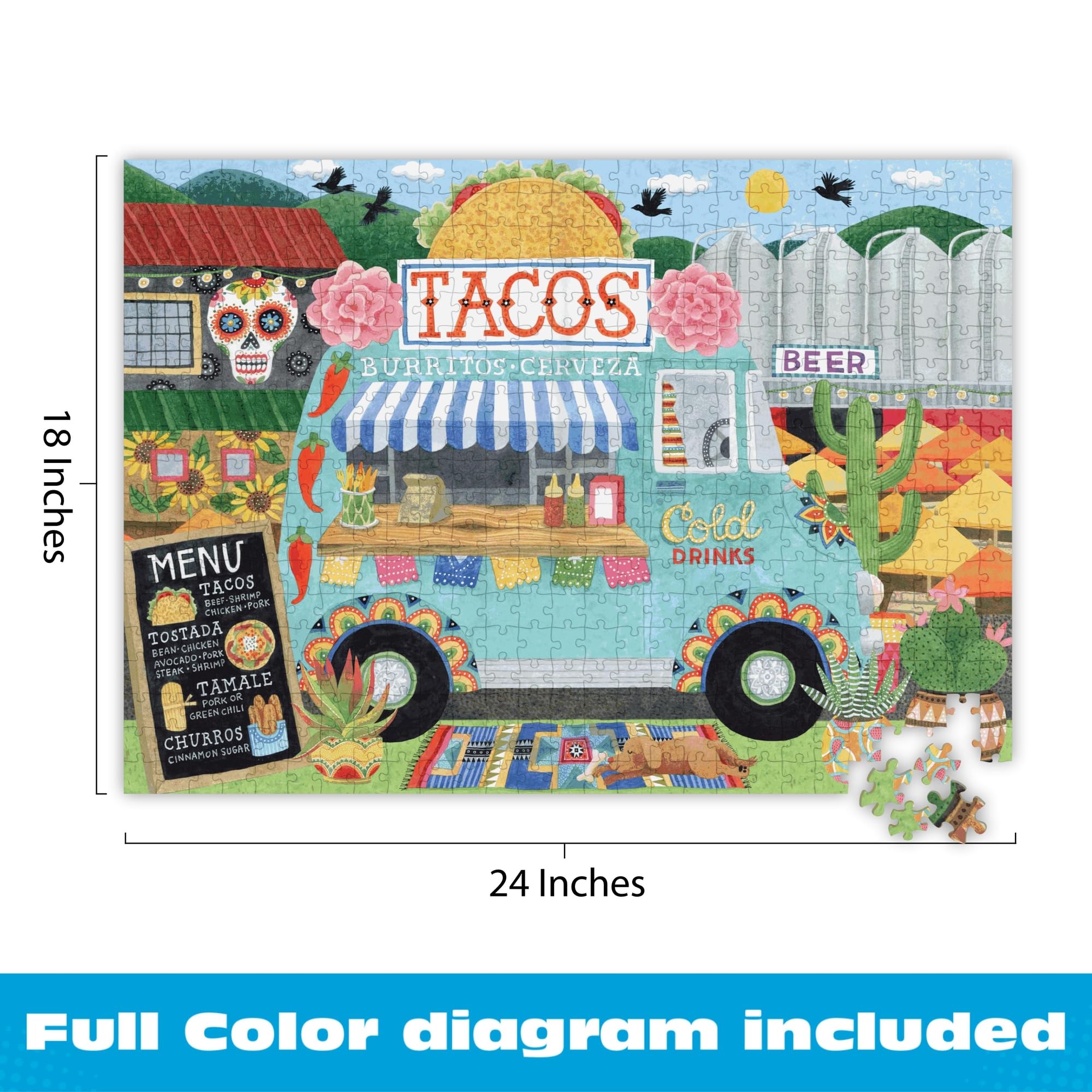 Amazon.com: Ceaco - Taco Truck - 500 Piece Jigsaw Puzzle for